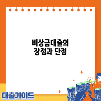 비상금대출의 장점과 단점