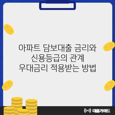 아파트 담보대출 금리와 신용등급의 관계: 우대금리 적용받는 방법