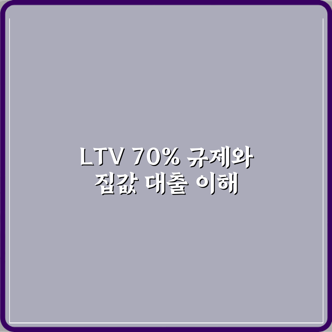 LTV 70% 규제란 무슨 뜻이고 집값 대비 대출은 얼마나 나오나 직접 해봤어요 솔직후기